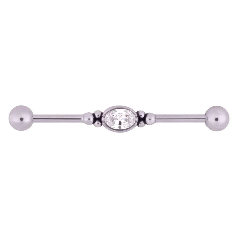 WILDCAT MIROIR CRISTAL BARBELL INDUSTRIEL ACCIAIO