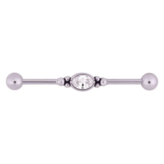 WILDCAT CRYSTAL MIRROR INDUSTRIAL BARBELL ACCIAIO