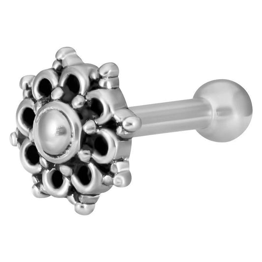 WILDCAT BARBELL ORECCHIO MANDALA ACCIAIO