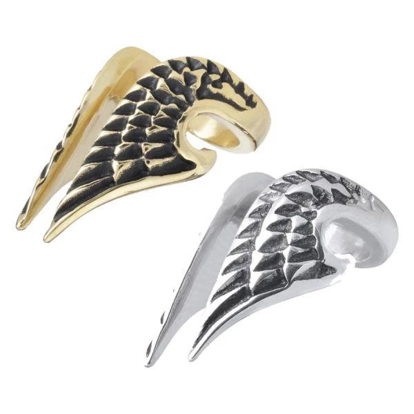 WILDCAT EARCUFF ANGEL WINGS IN ACCIAIO